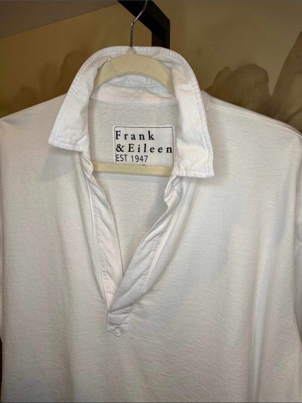 🆕Frank & Eileen Patrick Popover Henley in White - Picture 7 of 8